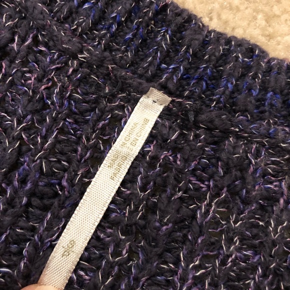 🌟SOLD Free People Purple Metallic Knit Sweater - Picture 2 of 4